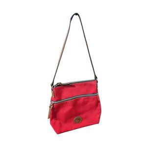 Dooney & Bourke Red Crossbody Purse With Adjustable Strap